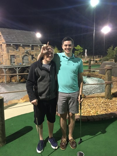 Beating Tanner Nichols at Mini Golf